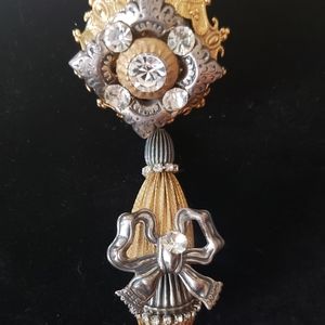 Vintage Mary Demarco for La Contessa Brooch 1980s Handcrafted